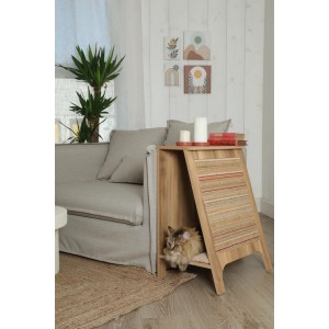 ZOLUX Drapak dla kota mebel 3w1 BOREAL L - beżowy