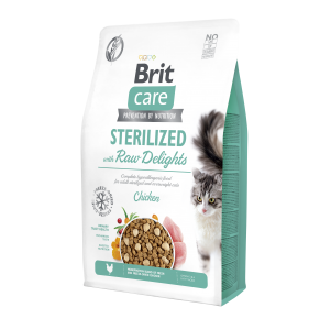 BRIT CARE Cat Grain-Free Raw Delights Sterilized 2kg