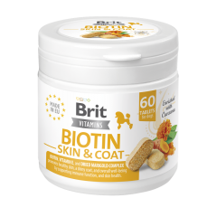 BRIT Vitamins Biotin Skin and Coat Care 120g (60 tabl.)