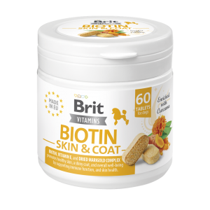 BRIT Vitamins Biotin Skin and Coat Care 120g (60 tabl.)