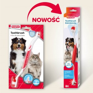 BEAPHAR Toothbrush - szczoteczka do zębów dwugłowicowa