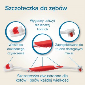 BEAPHAR Toothbrush - szczoteczka do zębów dwugłowicowa
