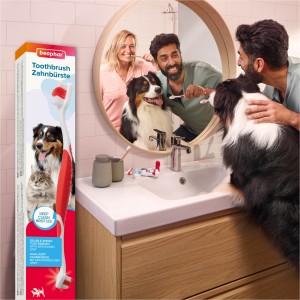 BEAPHAR Toothbrush - szczoteczka do zębów dwugłowicowa