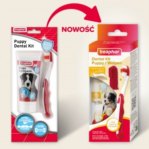 BEAPHAR Puppy Dental Kit - zestaw (pasta + szczoteczki)