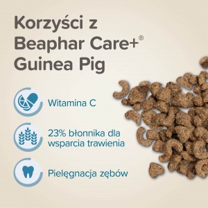 BEAPHAR Care+ Guinea Pig - karma dla świnki morskiej 1,5kg