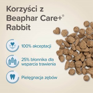 BEAPHAR Care+ Rabbit Super Premium dla królików 1,5kg