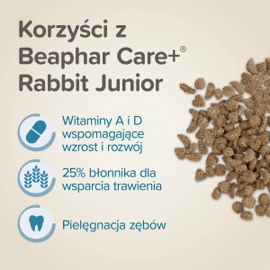 BEAPHAR Care+ Rabbit Junior - karma dla królika do 10. m-ca