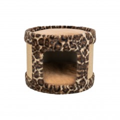 TRIXIE Leo legowisko zamknięte z drapakiem dla kota brązowe 38 x 30cm