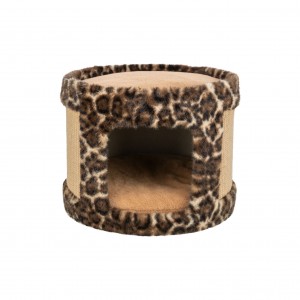 TRIXIE Leo legowisko zamknięte z drapakiem dla kota brązowe 38 x 30cm