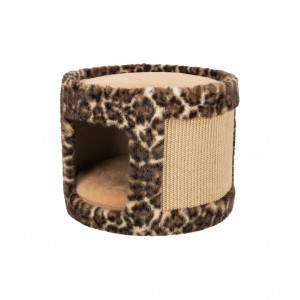 TRIXIE Leo legowisko zamknięte z drapakiem dla kota brązowe 38 x 30cm