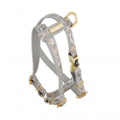 BARRY KING Szelki dla psa Wild Snow Leopard - szare