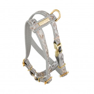 BARRY KING Szelki dla psa Wild Snow Leopard - szare