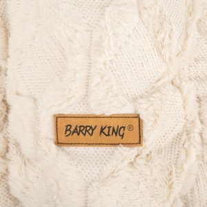 BARRY KING Legowisko dla kota z przykryciem - beżowy 58 x 42 x 10cm