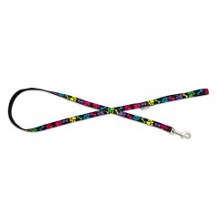BARRY KING Smycz dla psa kolorowe łapki