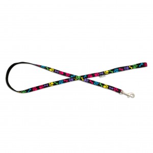 BARRY KING Smycz dla psa kolorowe łapki