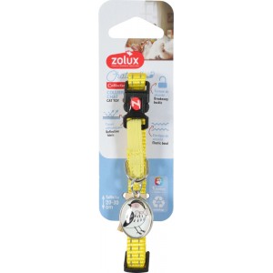 ZOLUX Obroża dla kota z zawieszką w kształcie ptaka Chatouille żółta
