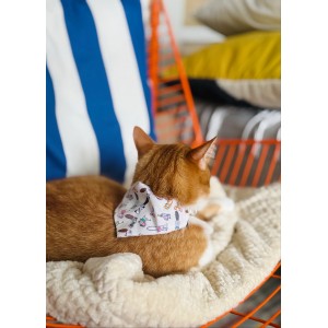 ZOLUX Obroża dla kota z bandaną wzór koty i myszy Chatouille