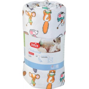 ZOLUX Legowisko dla kota pled wzór koty i myszy Chatouille 152,5x74cm