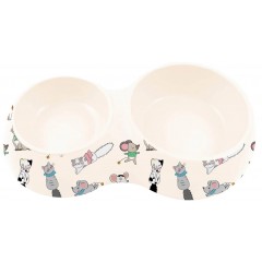 ZOLUX Miska dla kota podwójna wzór koty i myszy Chatouille 2x230ml