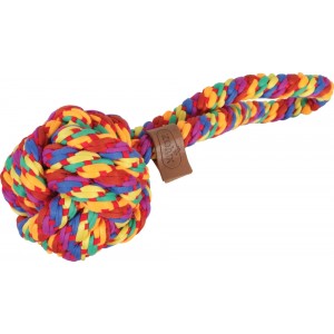 ZOLUX Zabawka dla psa szarpak piłka sznur Rainbow 9,5cm