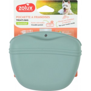 ZOLUX Saszetka na przysmaki dla psa silikonowa na magnes zielona