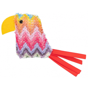 TRIXIE Papuga zabawka dla kota z kocimiętką 12cm