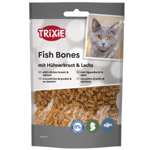 TRIXIE Fish bones przysmak dla kota pierś z kurczaka i łosoś 50g