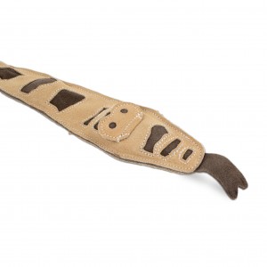 BARRY KING Zabawka dla psa wąż skórzany z piszczałką