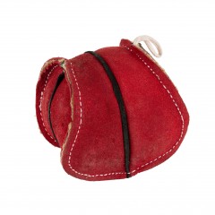 BARRY KING Zabawka dla psa piłka skórzana - czerwona