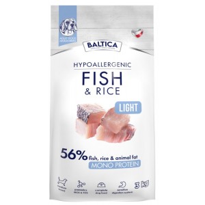 BALTICA NUTRACEUTIC Hypoallergenic Fish and Rice Light dla małych ras