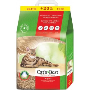 CATS BEST Eko Plus / Original - żwirek drewniany 10l + 20% GRATIS!