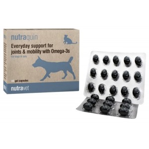 NUTRAVET Nutraquin dla psów i kotów 45 kaps.