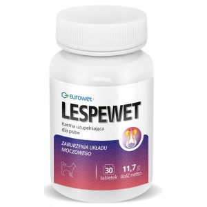EUROWET Lespewet Pies - drogi moczowe, nerki 30 tabl.