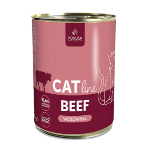 POKUSA CatLine karma mokra dla kotów dorosłych - wołowina