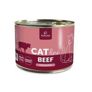 POKUSA CatLine karma mokra dla kotów dorosłych - wołowina
