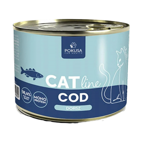 POKUSA CatLine karma mokra dla kotów dorosłych - dorsz