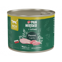 PAN MIĘSKO Karma mokra dla kota z Ziołami Pasztet z gęsią (dorosły) 200g