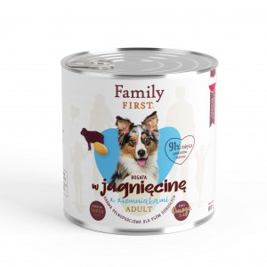 FAMILY FIRST Puszka dla psa Bogata w jagnięcinę z ziemniakami 800g