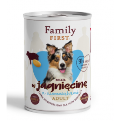 FAMILY FIRST Puszka dla psa Bogata w jagnięcinę z ziemniakami 400g
