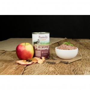 FAMILY FIRST Puszka dla psa Dziczyzna/gęś/jabłko 400g