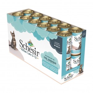 SCHESIR Kitten Care mokra karma dla kociąt tuńczyk z aloesem 140g