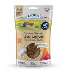 BALTICA PRZYSMAKI REGIONÓW mięsne paski królik z marchewką 90g