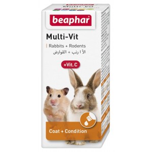 BEAPHAR Multi-Vit Sm. Animal + Vit.C - preparat witaminowy dla