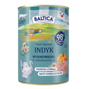 BALTICA SMAKI REGIONÓW Kot dorosły Indyk 400g