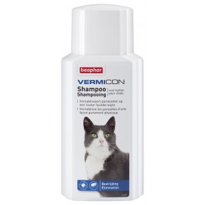 BEAPHAR Vermicom Shampoo Cat szampon przeciwpchłowy 200 ml