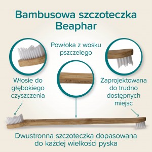 BEAPHAR Bamboo Toothbrush babusowa szczoteczka dla psa i kota
