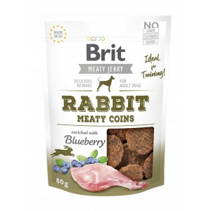 BRIT JERKY Rabbit Meaty Coins 80g