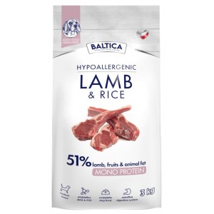 BALTICA NUTRACEUTIC Hypoallergenic Lamb and Rice dla psów ras średnich