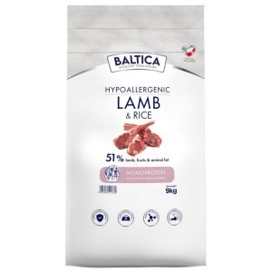 BALTICA NUTRACEUTIC Hypoallergenic Lamb and Rice dla psów ras średnich