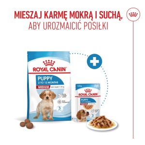 ROYAL CANIN Medium Puppy karma sucha dla szczeniąt ras średnich, od 2 do 12 miesiąca